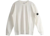 C.P. Company Fleece Crewneck Gauze White