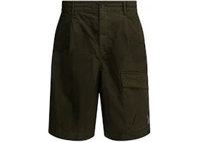 C.P. Company Micro-Reps Cargo Shorts Green - vue 360