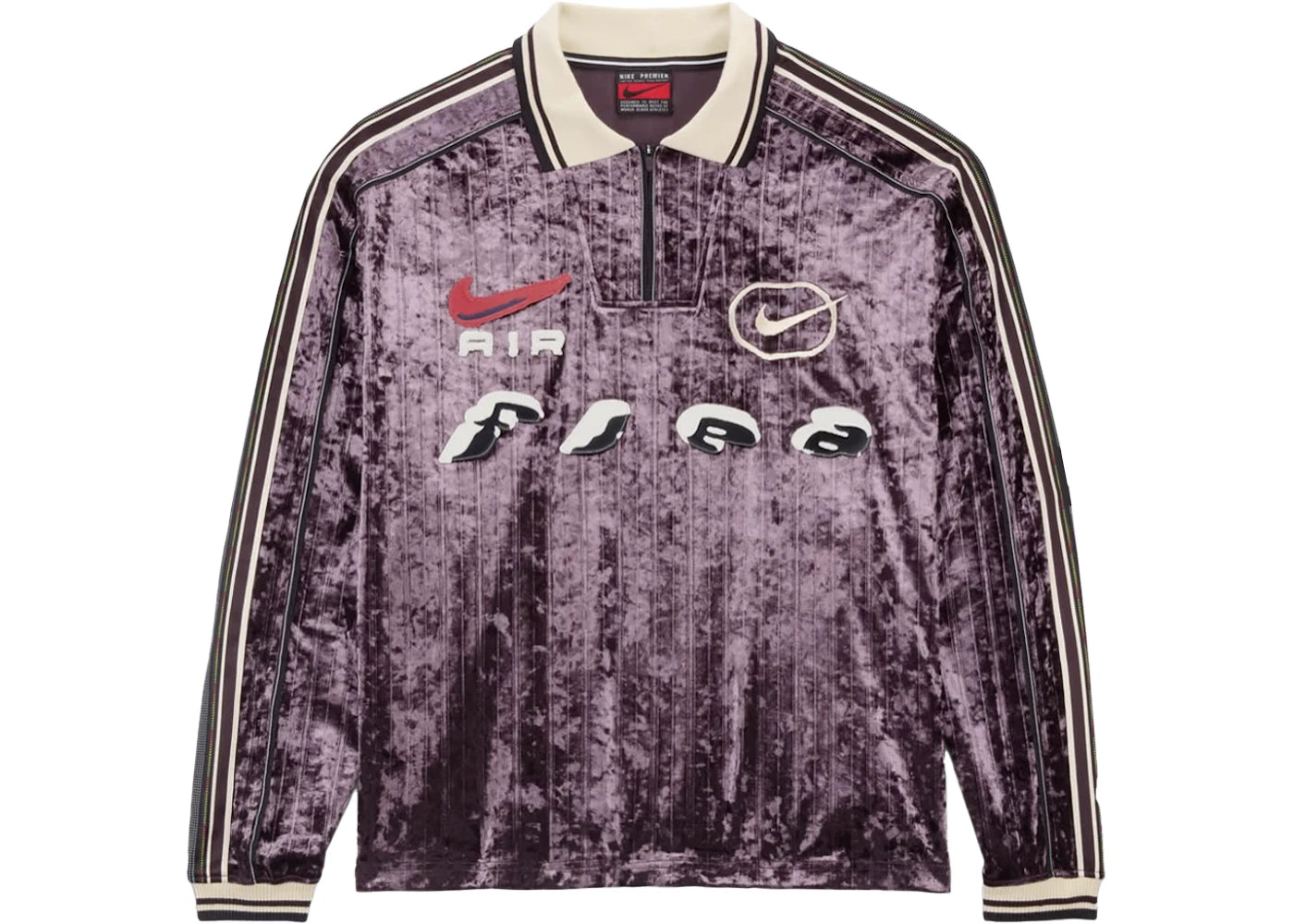 Cactus Plant Flea Market CPFM x Nike Flea Soccer Jersey Burgundy Ash - vue 360