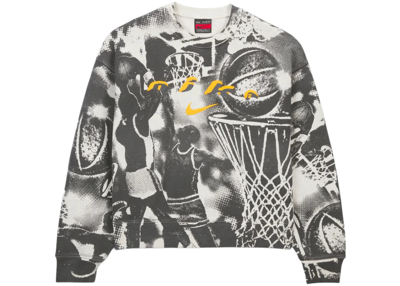 Cactus Plant Flea Market CPFM x Nike Hoop Crewneck Light Bone - vue secondaire A