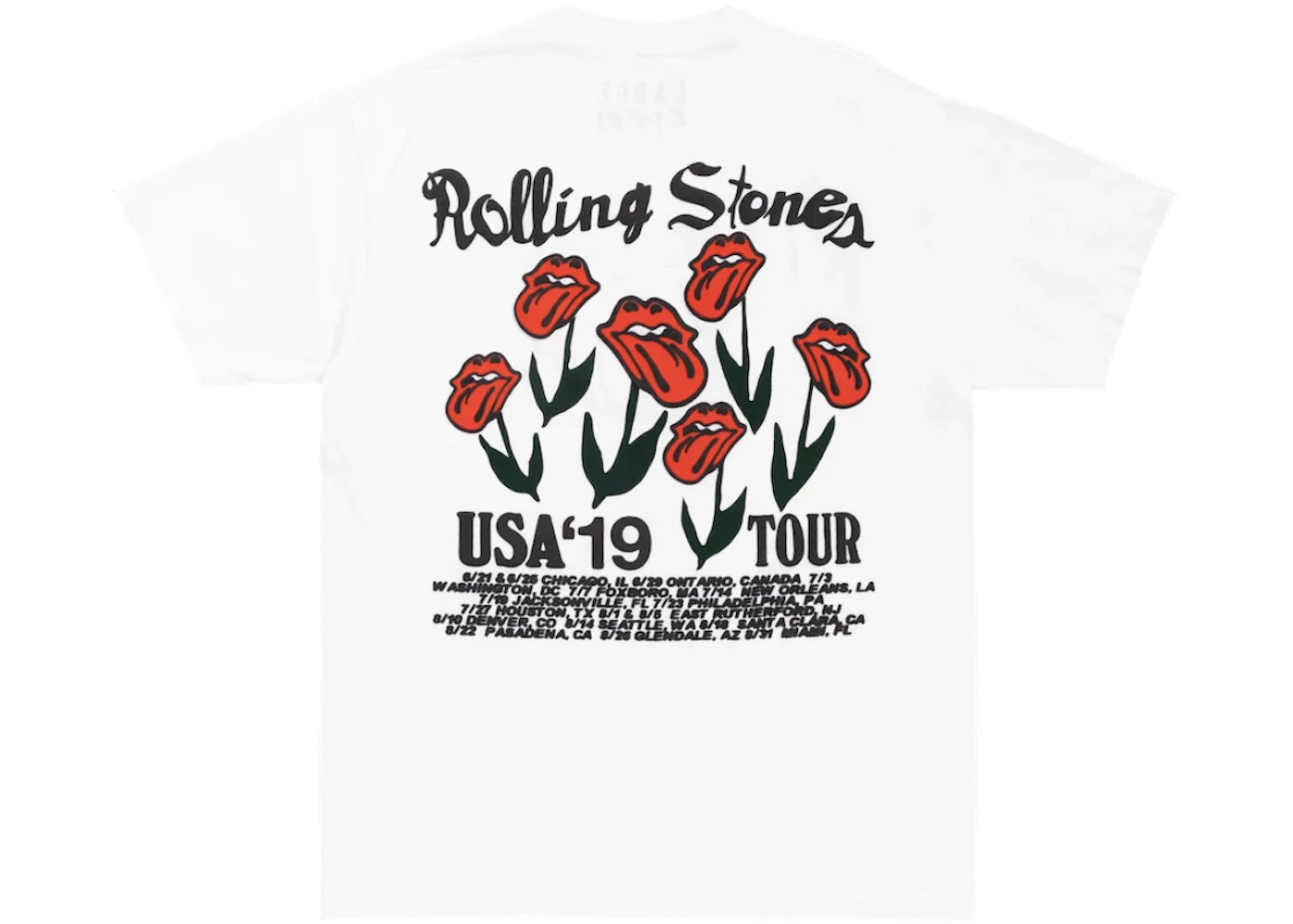 Cactus Plant Flea Market Rolling Stones Strange Plant T-Shirt White - vue secondaire B