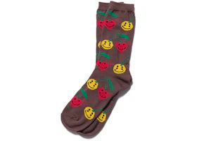 Cactus Plant Flea Market x  Human Made We're Good! Pattern Socks Brown/Multi