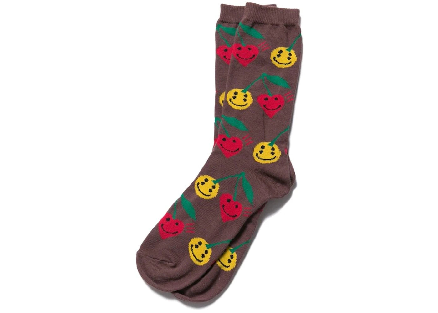 Cactus Plant Flea Market x  Human Made We're Good! Pattern Socks Brown/Multi - vue secondaire A