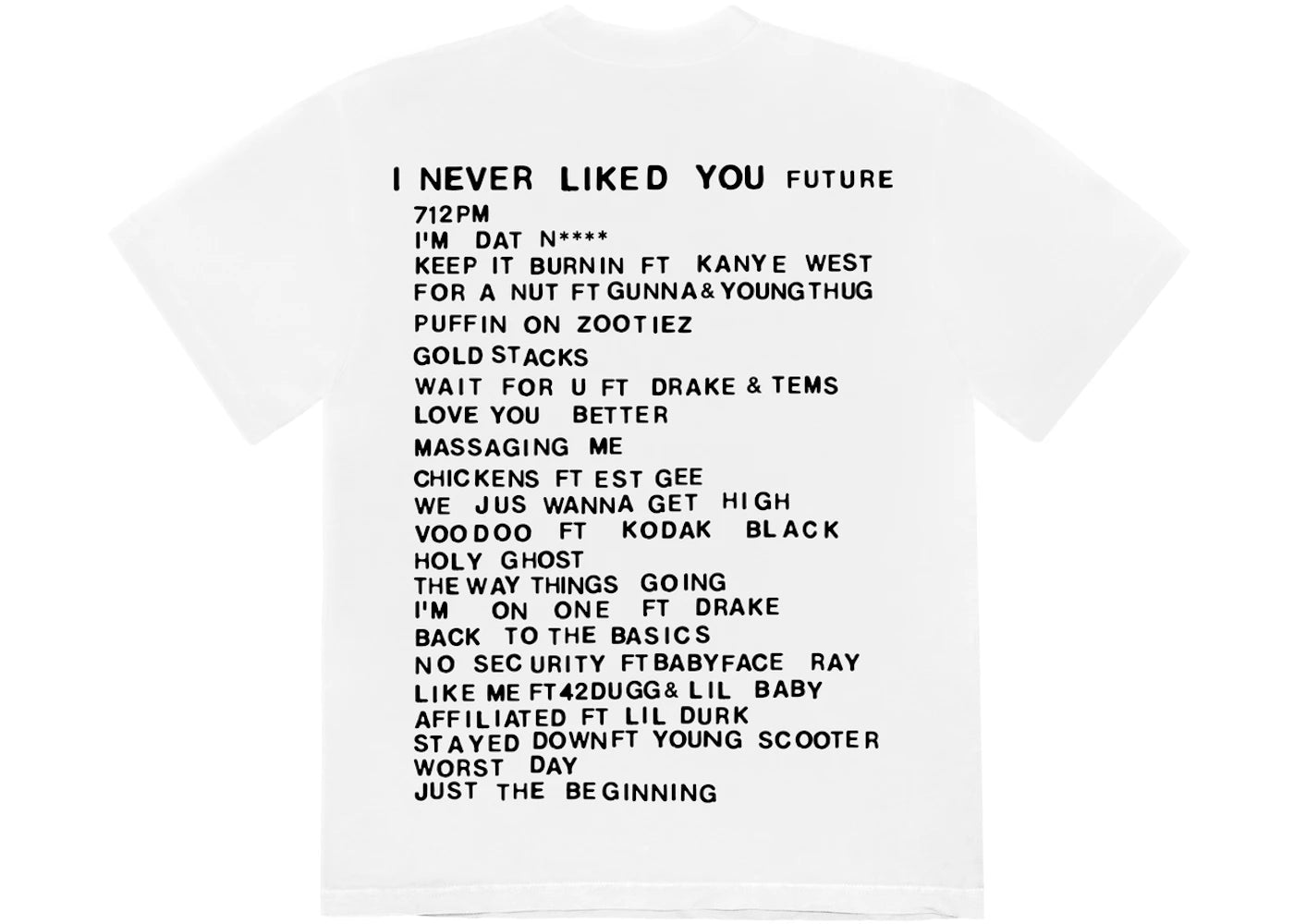 Cactus Plant Flea Market x Future Love You T-shirt White - vue secondaire B