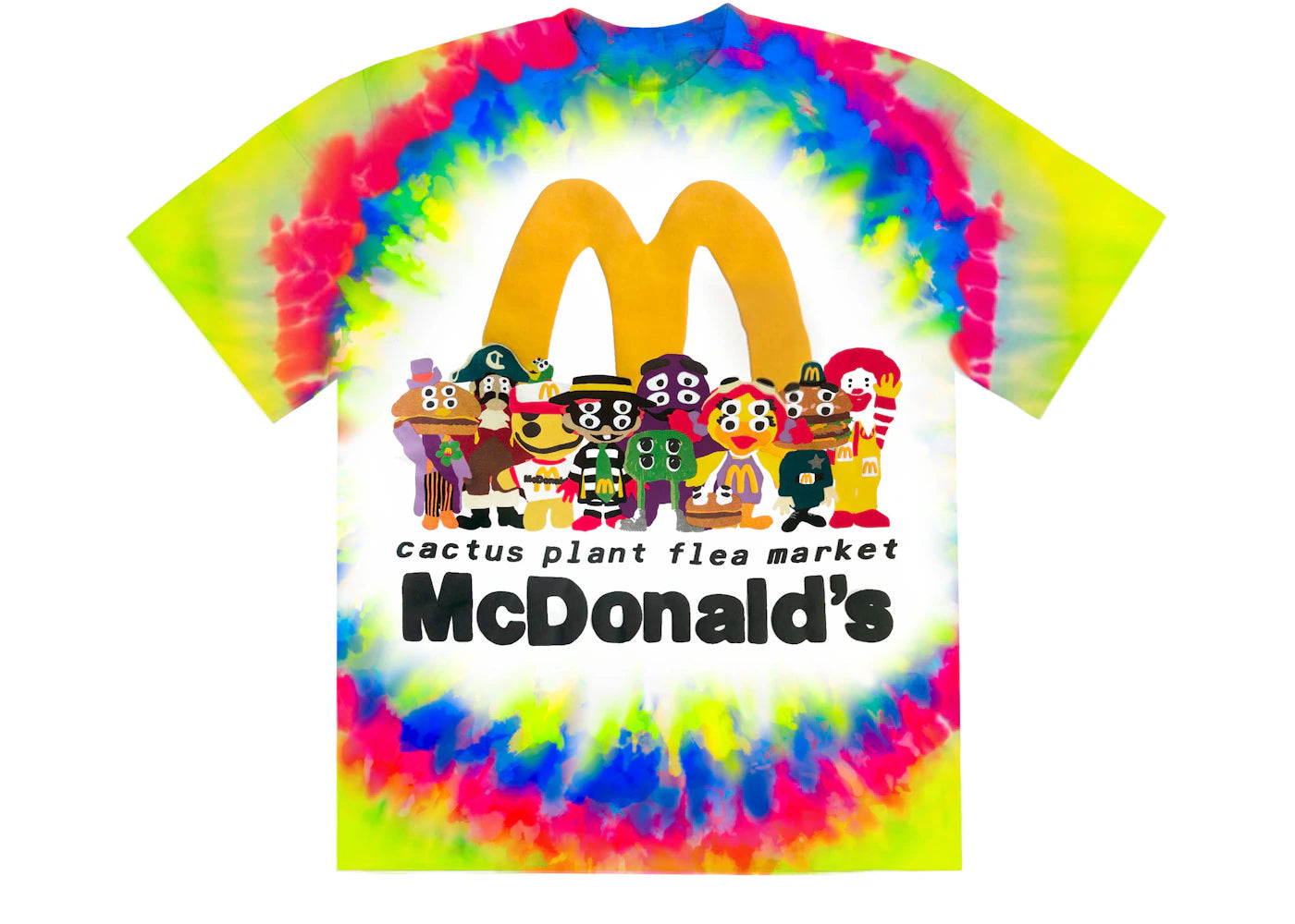 Cactus Plant Flea Market x McDonald's Cactus Buddy! And Friends Tie-Dye T-shirt Custom Tie-Dye - vue 360