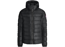 Canada Goose Crofton Down Slim Fit Hooded Jacket Black - vue 360