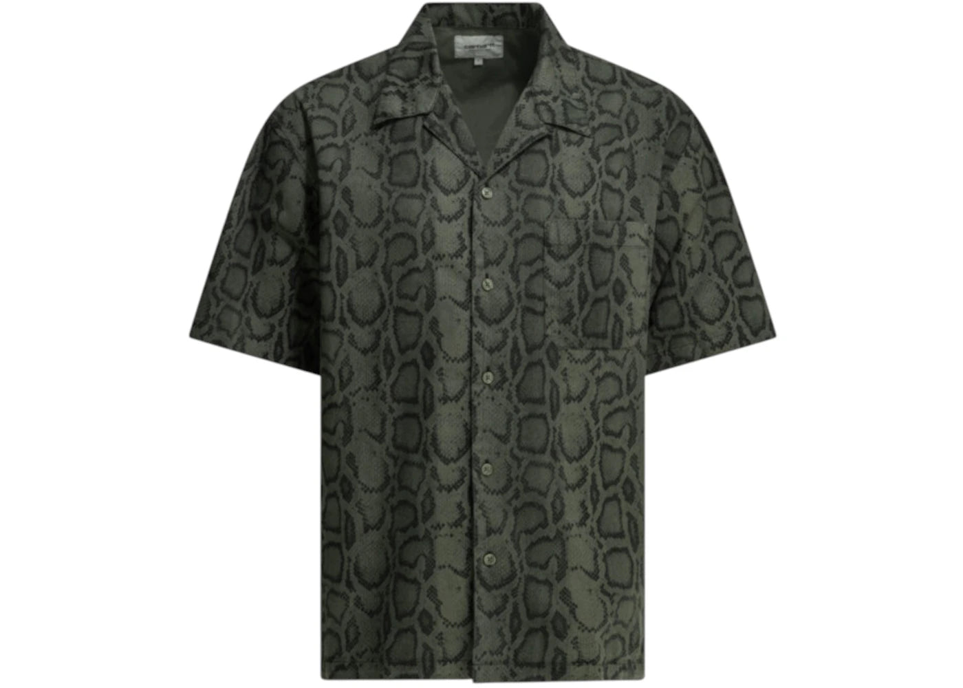 Carhartt Snake Camo Casual Shirt Green - vue 360