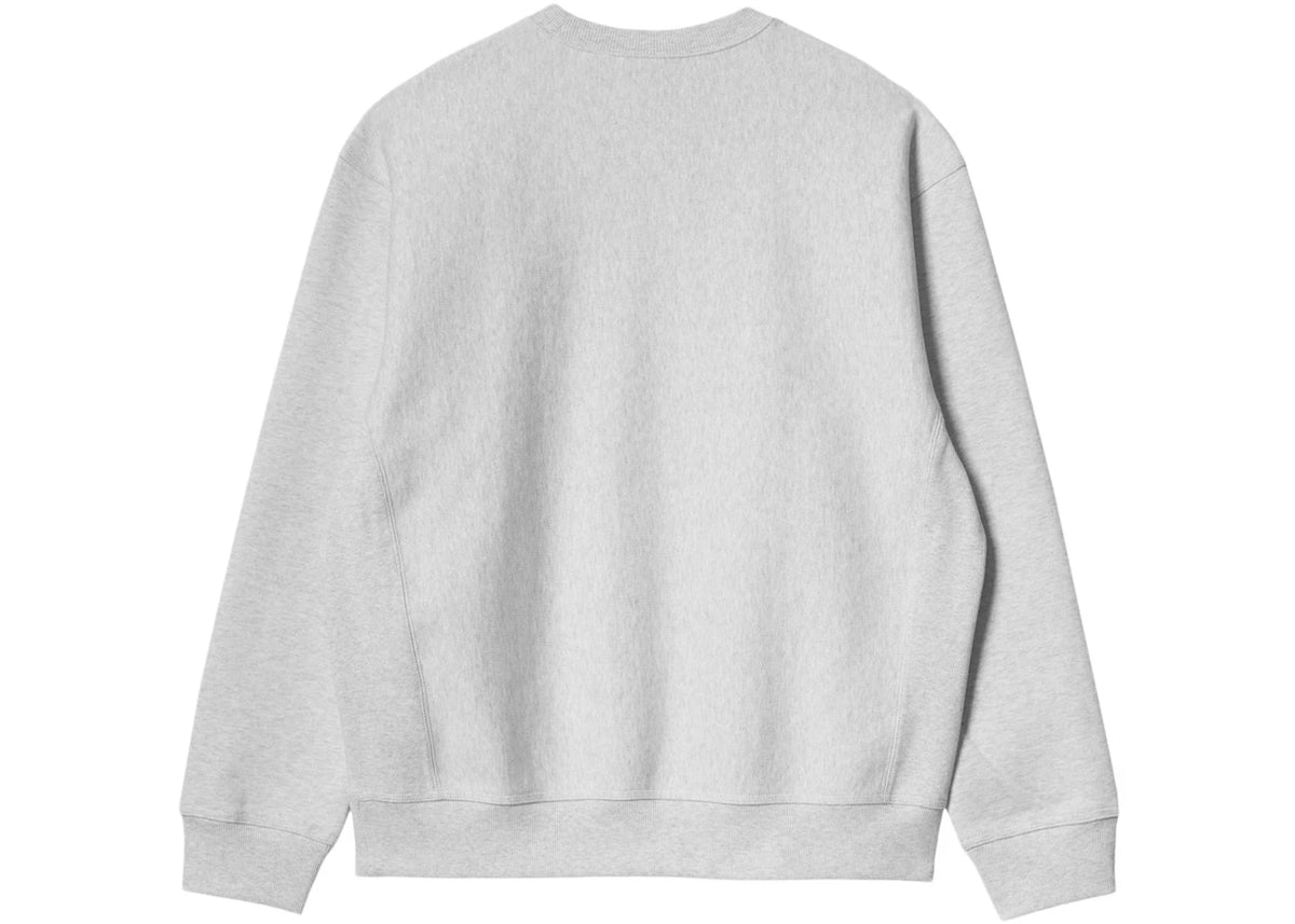 Carhartt WIP American Script Sweatshirt Ash Heather - vue secondaire A