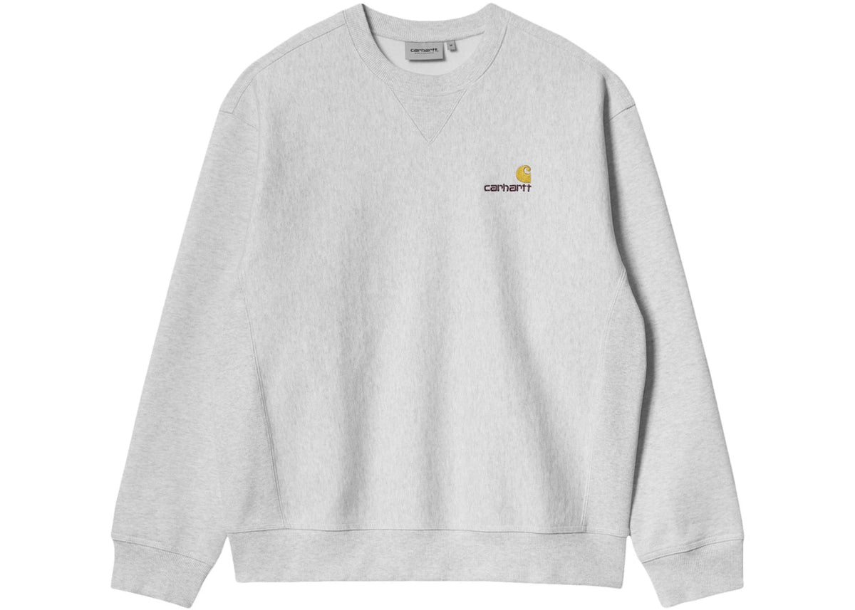 Carhartt WIP American Script Sweatshirt Ash Heather - vue 360