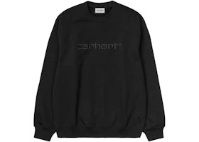 Carhartt WIP Carhartt Logo Sweatshirt Black/Black - vue 360