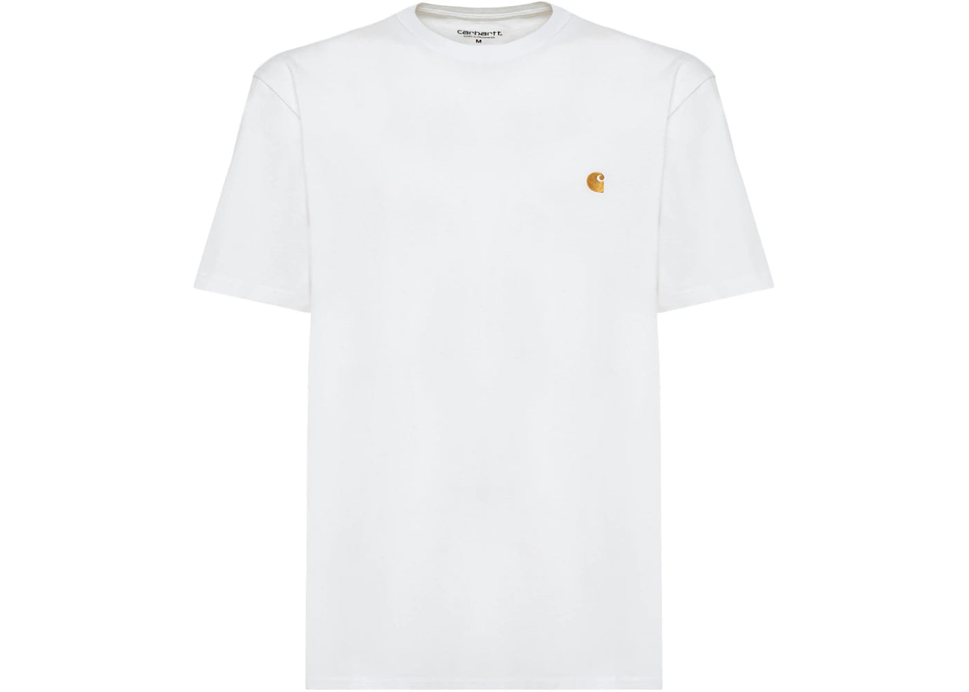 Carhartt WIP Chase Crew Neck T-Shirt White/Gold - vue 360