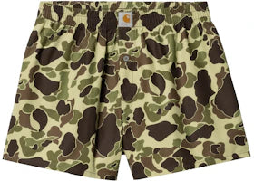 Carhartt WIP Cotton Boxer Green Camo Duck - vue 360