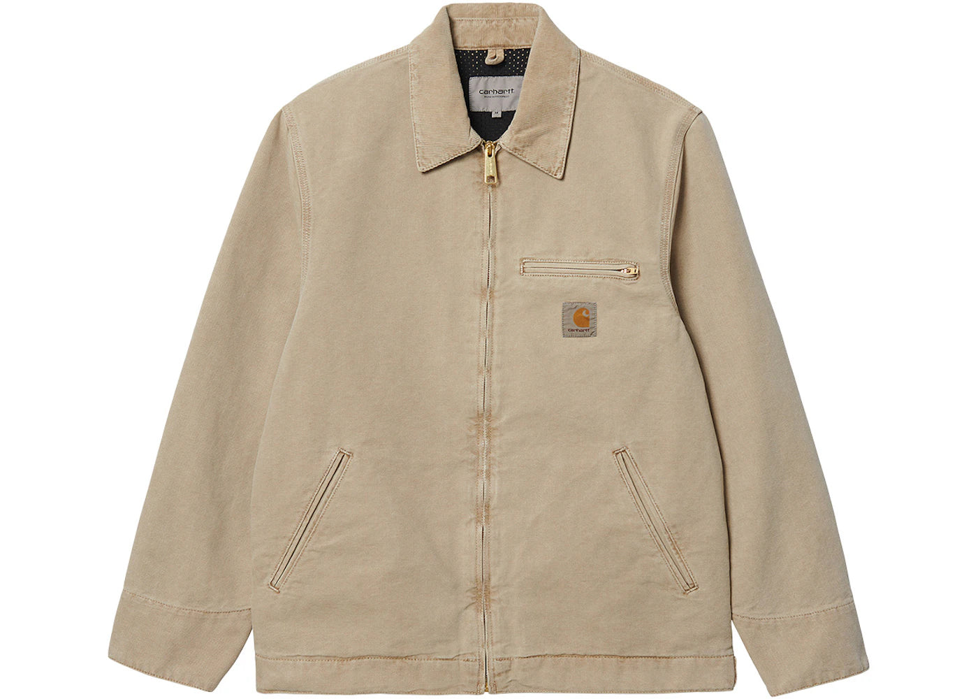 Carhartt WIP Detroit Dearborn Canvas 12oz (Summer) Jacket Dusty H Brown (Faded) - vue secondaire A