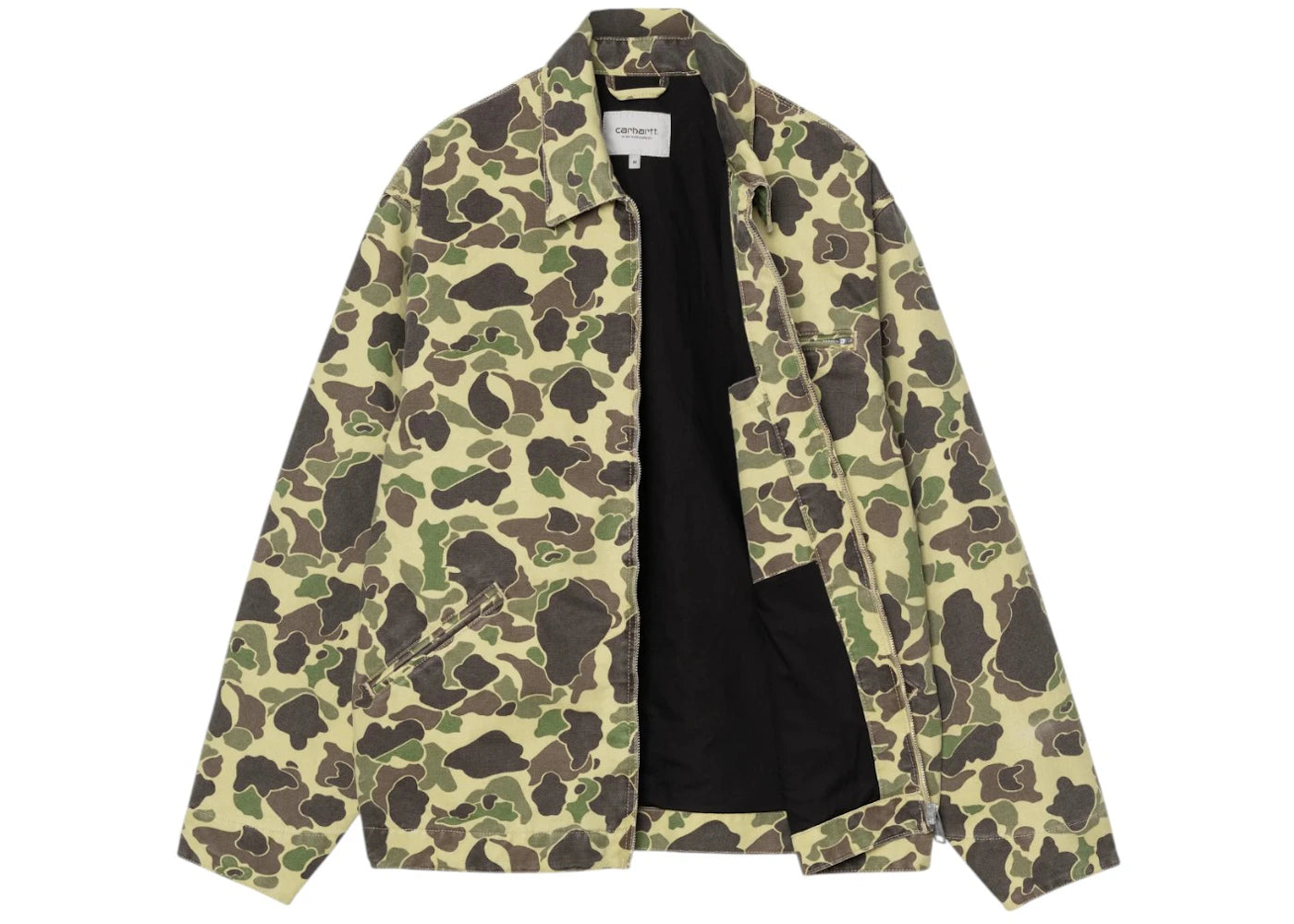 Carhartt WIP Detroit Jacket Green Duck Camo - vue secondaire B