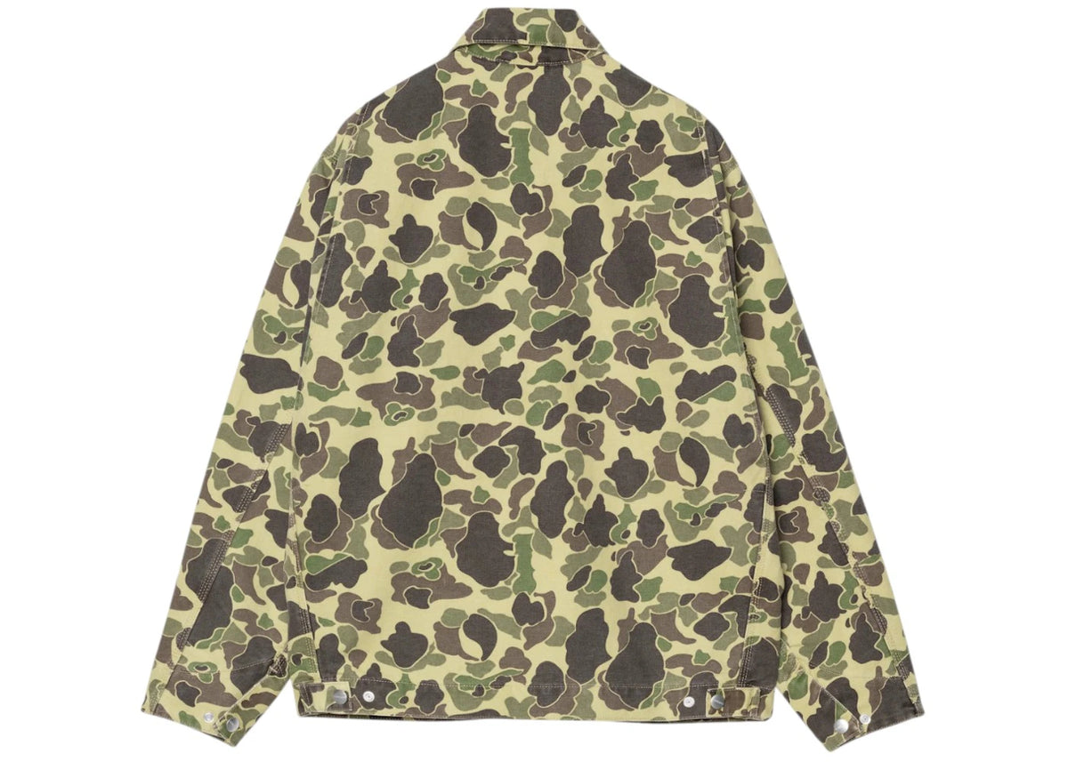 Carhartt WIP Detroit Jacket Green Duck Camo - vue secondaire B