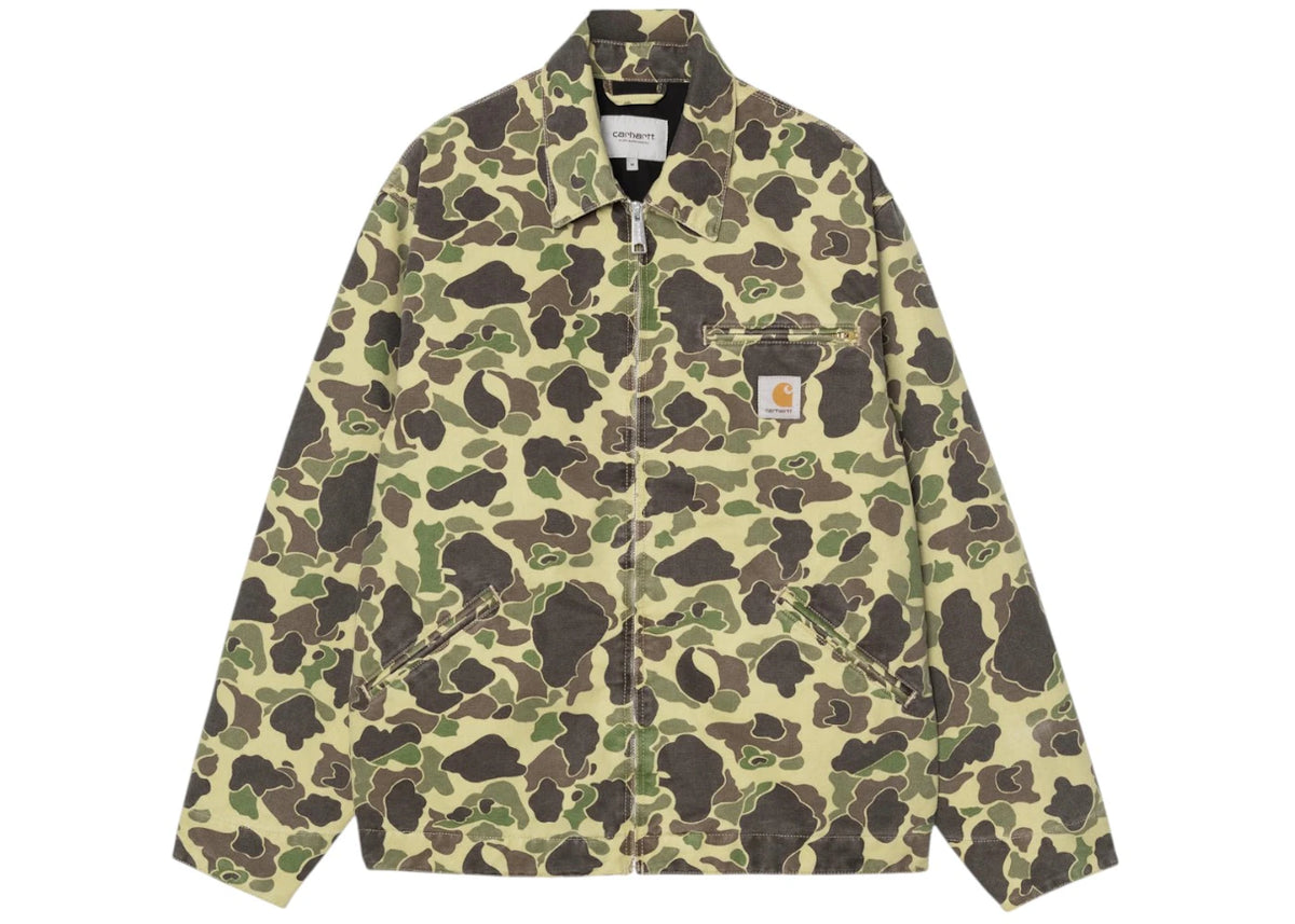 Carhartt WIP Detroit Jacket Green Duck Camo - vue 360