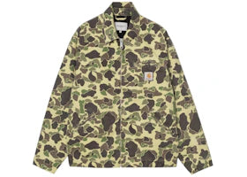 Carhartt WIP Detroit Jacket Green Duck Camo - vue 360