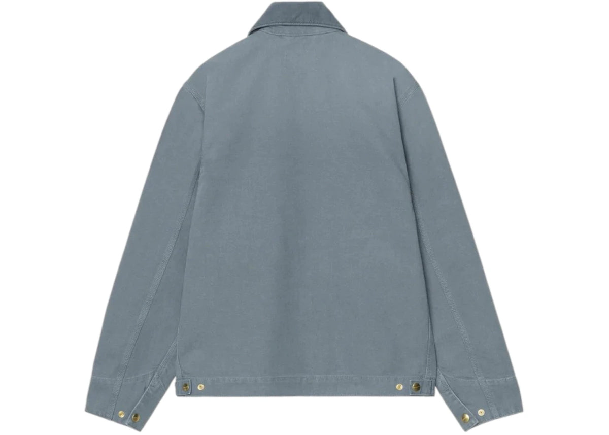Carhartt WIP Detroit Jacket (Stone Canvas) Cozy Blue - vue secondaire B