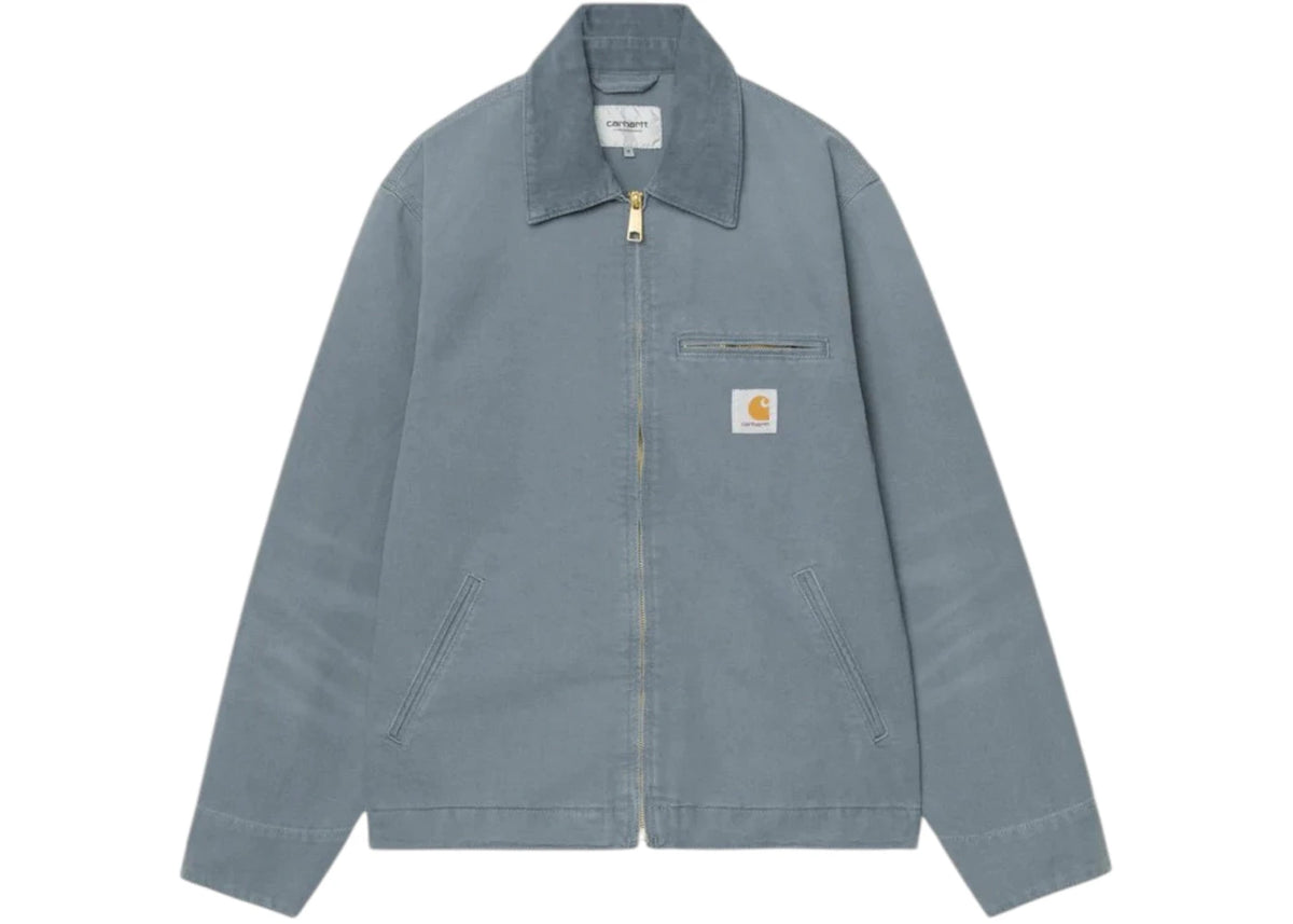 Carhartt WIP Detroit Jacket (Stone Canvas) Cozy Blue - vue secondaire A