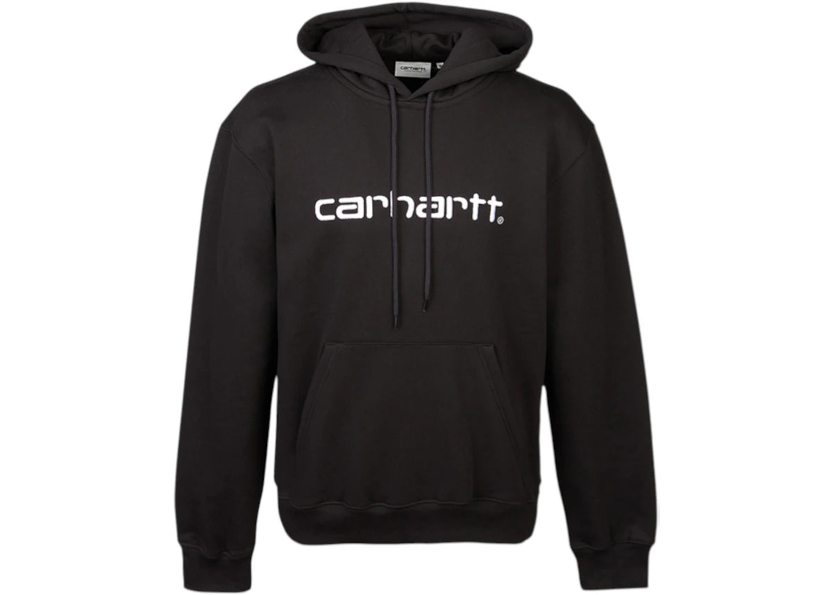 Carhartt WIP Fleece Hood Sweatshirt Black - vue 360