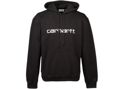 Carhartt WIP Fleece Hood Sweatshirt Black - apparel view 2