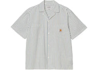 Carhartt WIP Leavel Striped Shirt Blue River/Wax
