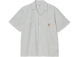 Carhartt WIP Leavel Striped Shirt Blue River/Wax