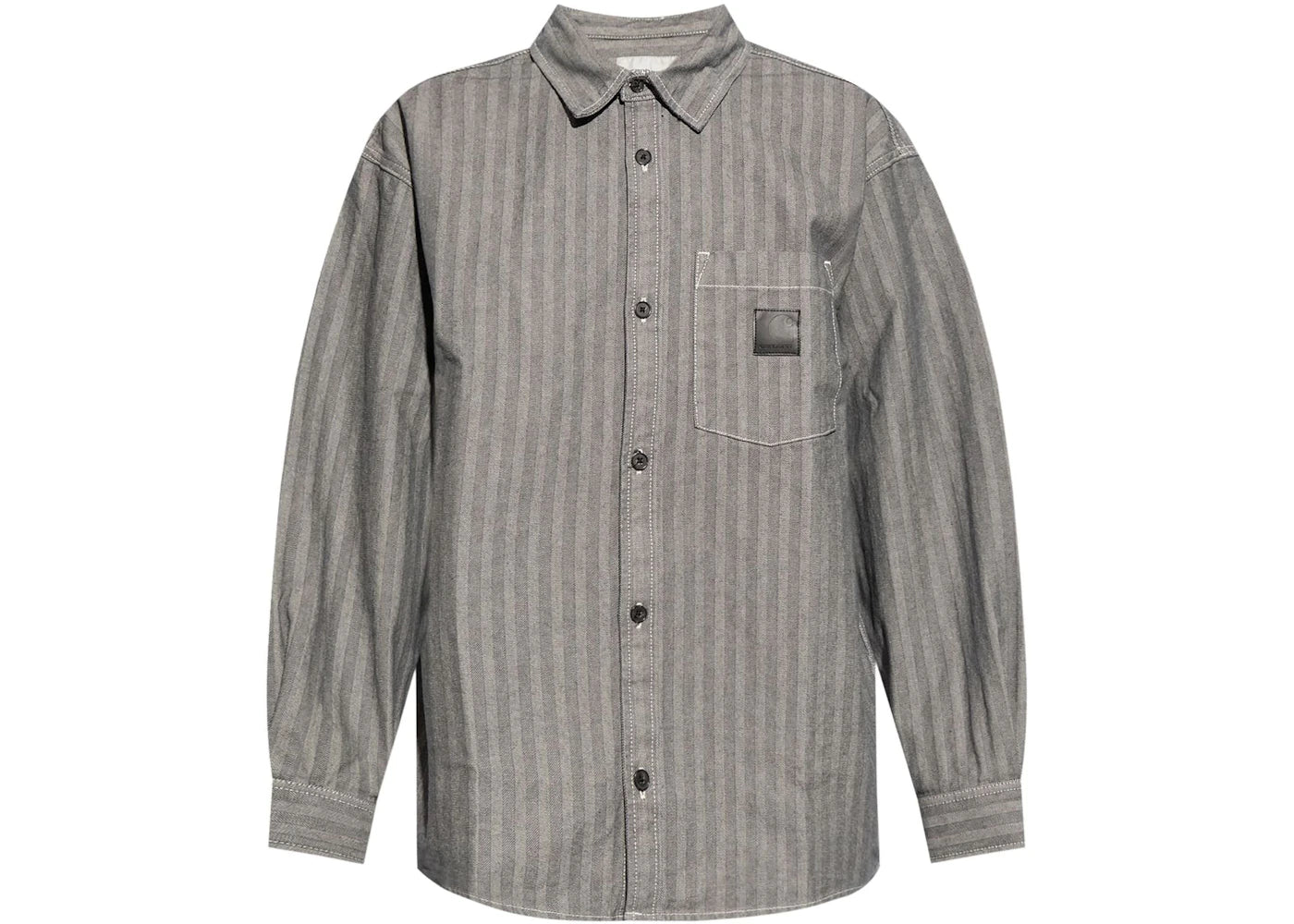Carhartt WIP Menard Shirt Jacket Rinsed Grey - vue 360