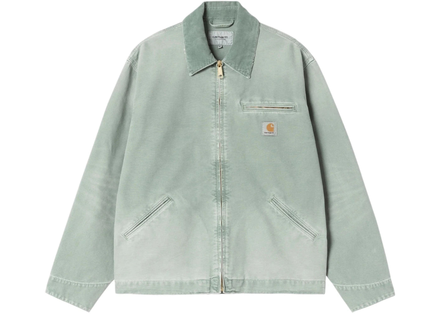 Carhartt WIP OG Detroit Destroy Wash Jacket Shady Green/Shady Green - vue 360