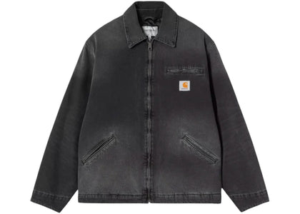 Carhartt WIP OG Detroit Jacket Black (Grind Wash) - authentic Carhartt apparel