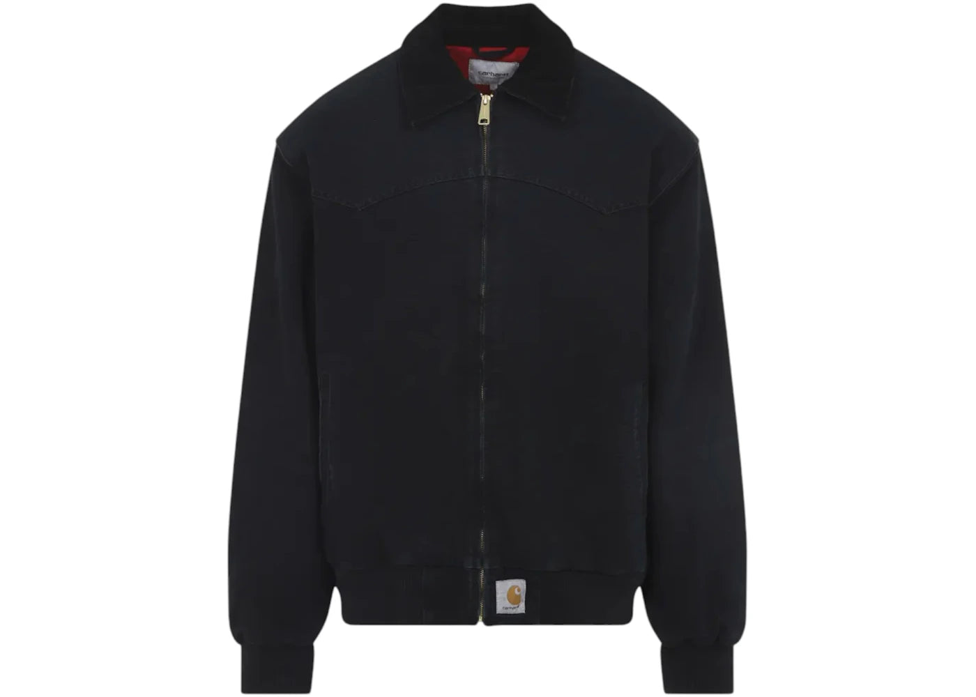 Carhartt WIP OG Santa Fe Jacket Black (Grind Wash) - vue 360