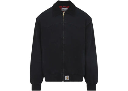 Carhartt WIP OG Santa Fe Jacket Black (Grind Wash) - authentic Carhartt apparel
