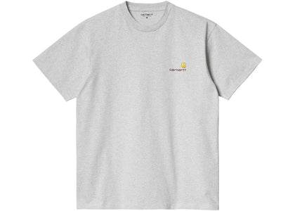 Carhartt WIP S/S American Script T-Shirt Ash Heather - apparel view 2
