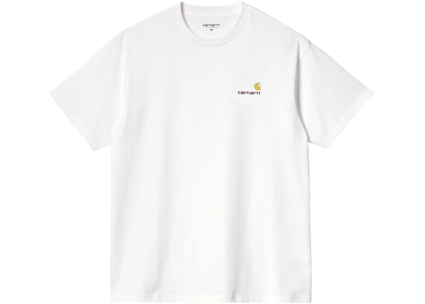 Carhartt WIP S/S American Script T-Shirt White - vue 360