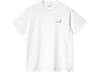 Carhartt WIP S/S American Script T-Shirt White - authentic Carhartt apparel