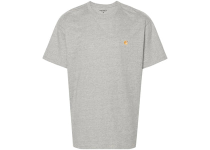 Carhartt WIP S/S Chase T-Shirt Grey Heather/Gold - authentic Carhartt apparel
