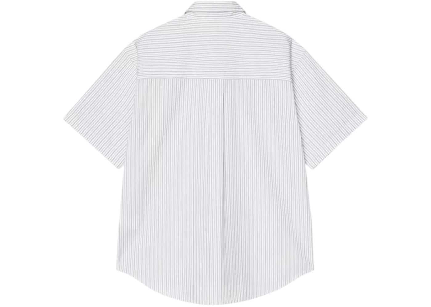Carhartt WIP Short Sleeves Keene Stripe Shirt White - vue secondaire B
