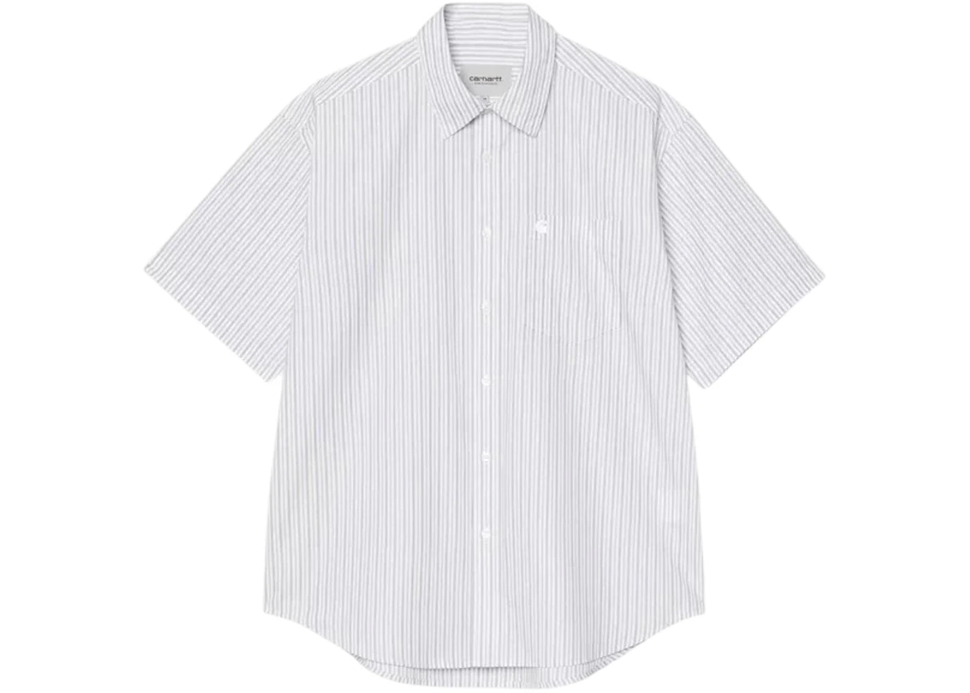 Carhartt WIP Short Sleeves Keene Stripe Shirt White - vue secondaire A