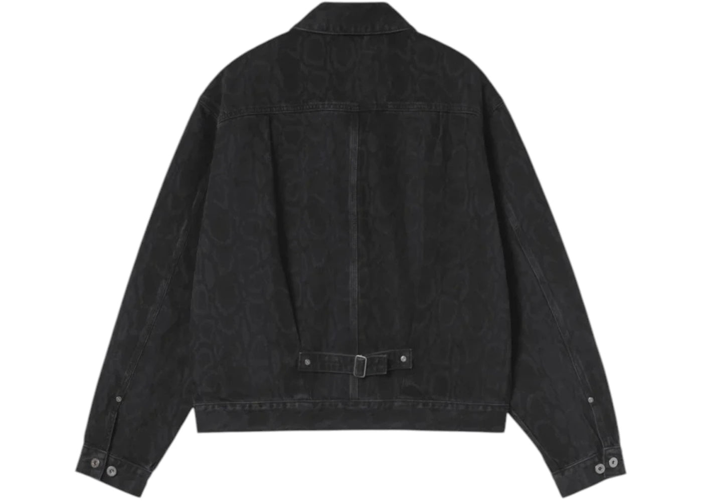 Carhartt WIP Belmar Denim Jacket Black Snake Camo (Heavy Stone Wash) - vue secondaire B