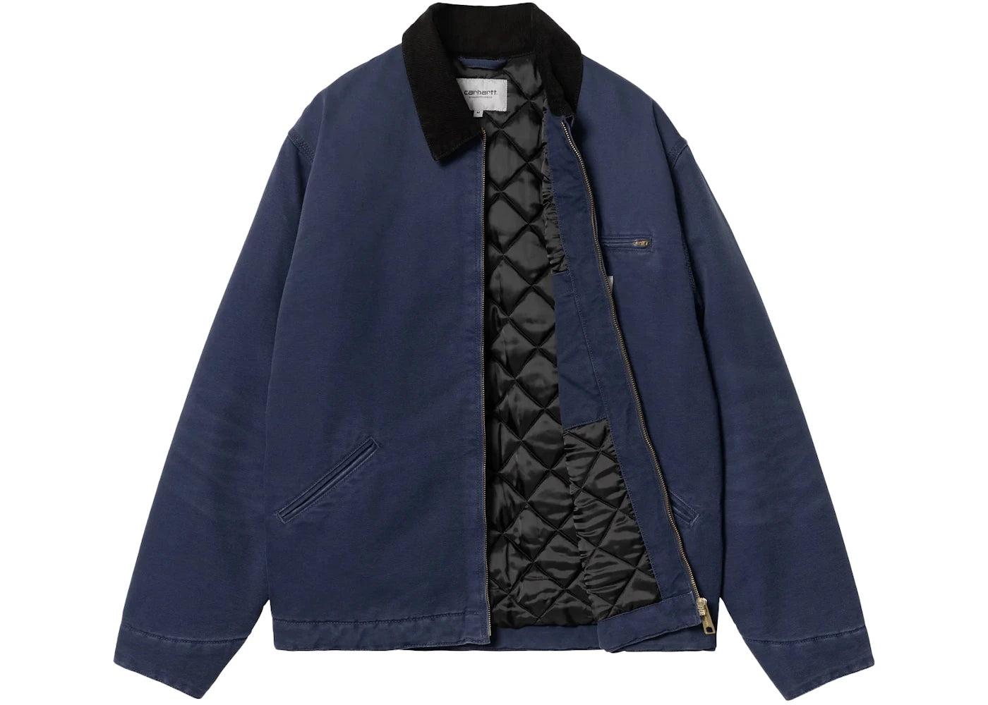 Carhartt WIP OG Detroit Aged Canvas Jacket Air Force Blue/Black - vue secondaire B