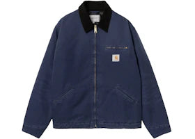 Carhartt WIP OG Detroit Aged Canvas Jacket Air Force Blue/Black
