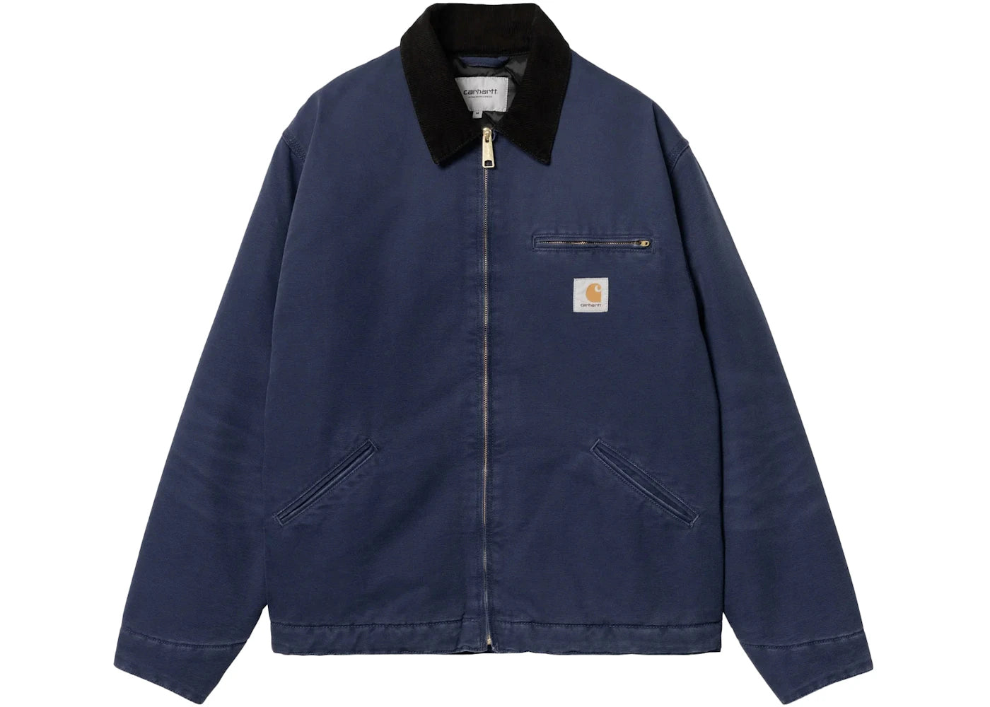 Carhartt WIP OG Detroit Aged Canvas Jacket Air Force Blue/Black - vue secondaire A