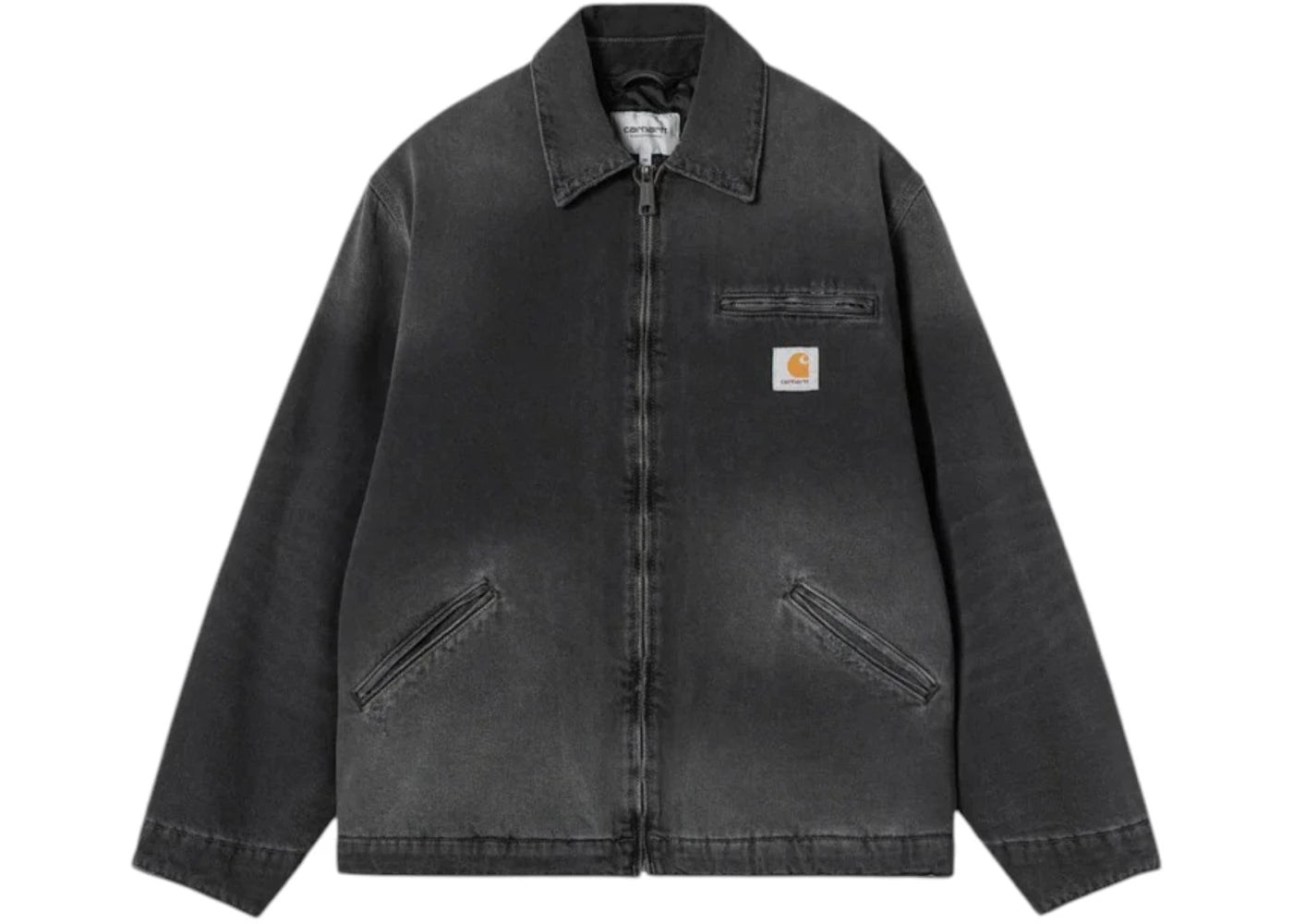 Carhartt WIP OG Detroit Denim Spring Jacket Black (Grind Wash) - vue 360