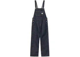 Carhartt WIP Women's Bib Straight Overall Rinsed Blue - vue 360