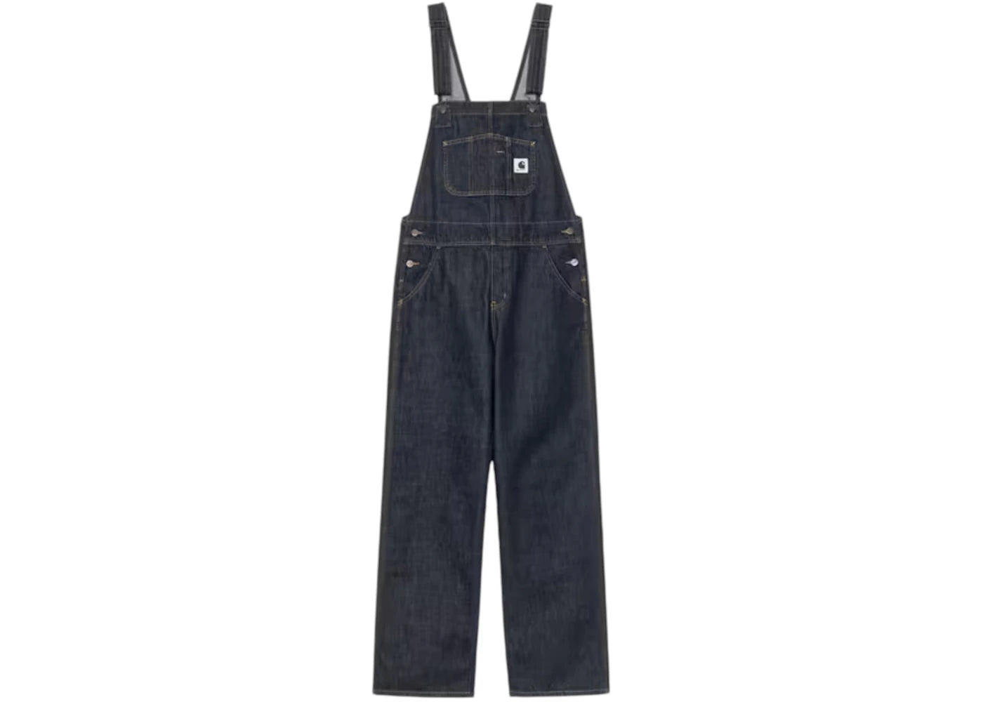 Carhartt WIP Women's Bib Straight Overall Rinsed Blue - vue secondaire A