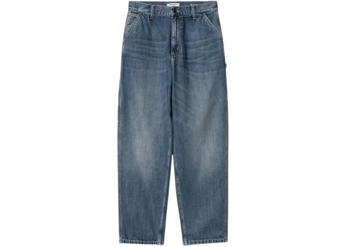 Carhartt WIP Women's Brandon Single Knee Pant Blue Dark Washed - vue 360