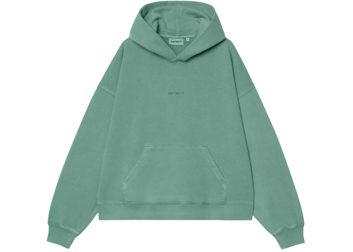 Carhartt WIP Women's Hooded Benton Sweat Lily Garment Dyed - vue 360
