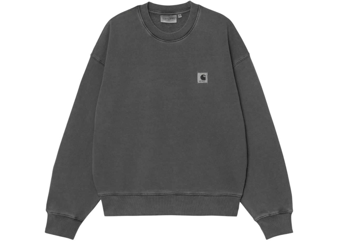 Carhartt WIP Women's Nelson Sweat Black Garment Dyed - vue secondaire A