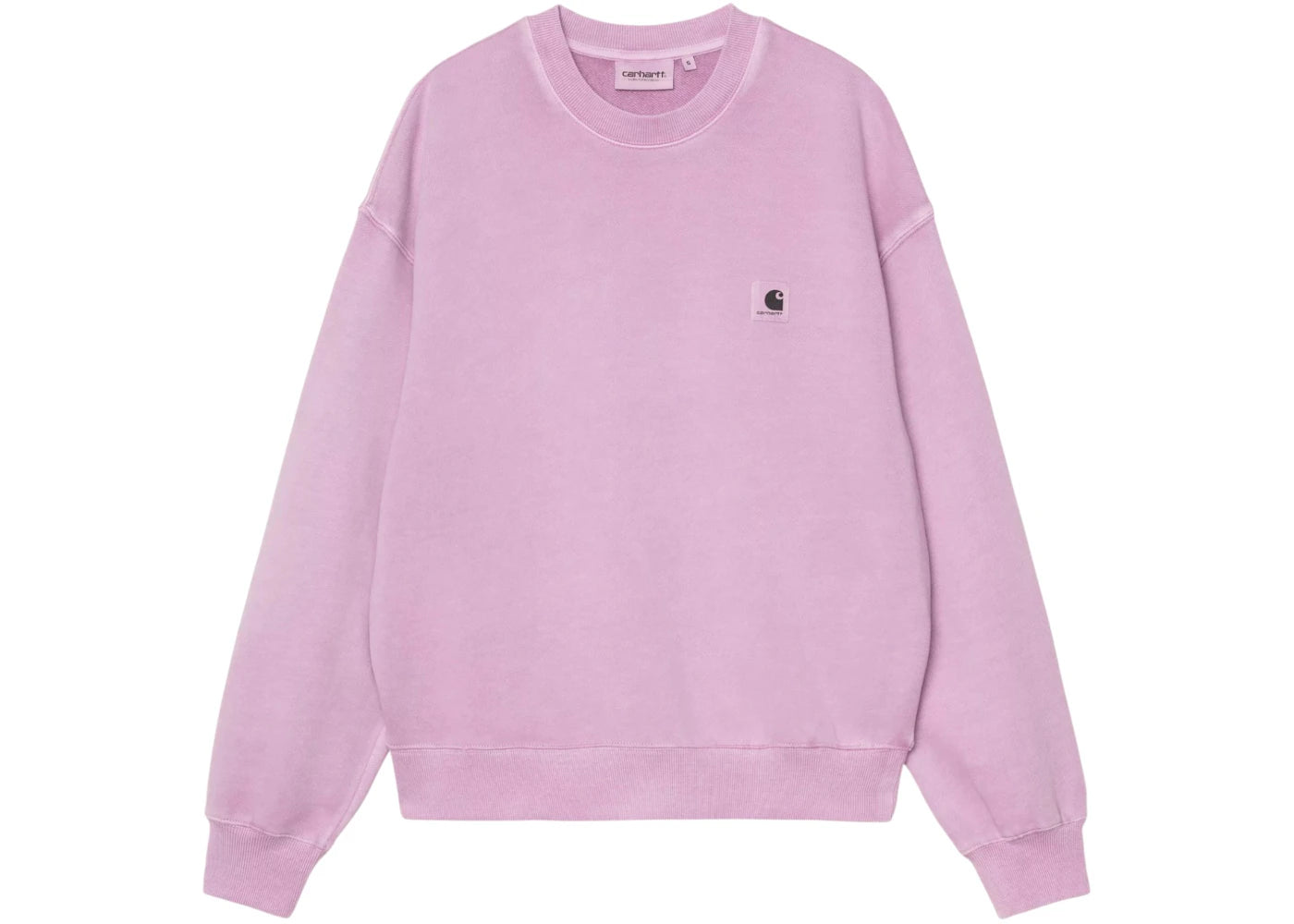Carhartt WIP Women's Nelson Sweat Gentle Purple Garment Dyed - vue secondaire A