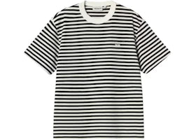 Carhartt WIP Women's S/S Ezra T-Shirt White/Black - vue 360